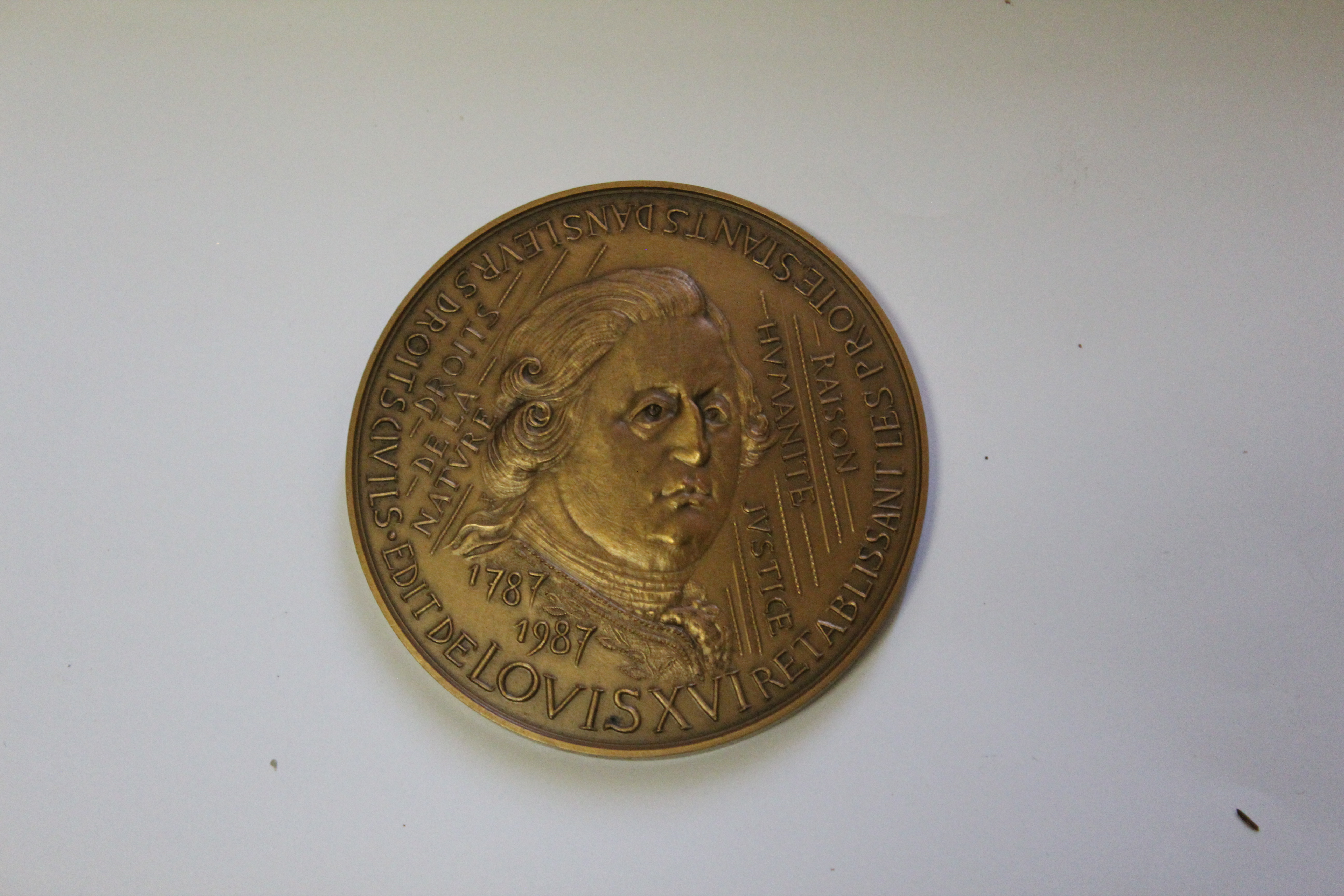 Médaille du bicentenaire de l'Edit de tolérance de 1787